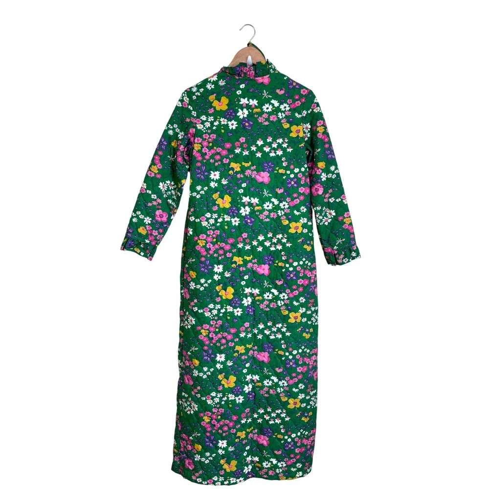 Rosemary Long New Perspective Womens Vintage Floral Quilted Kaftan MuuMuu Size S - Picture 2 of 9
